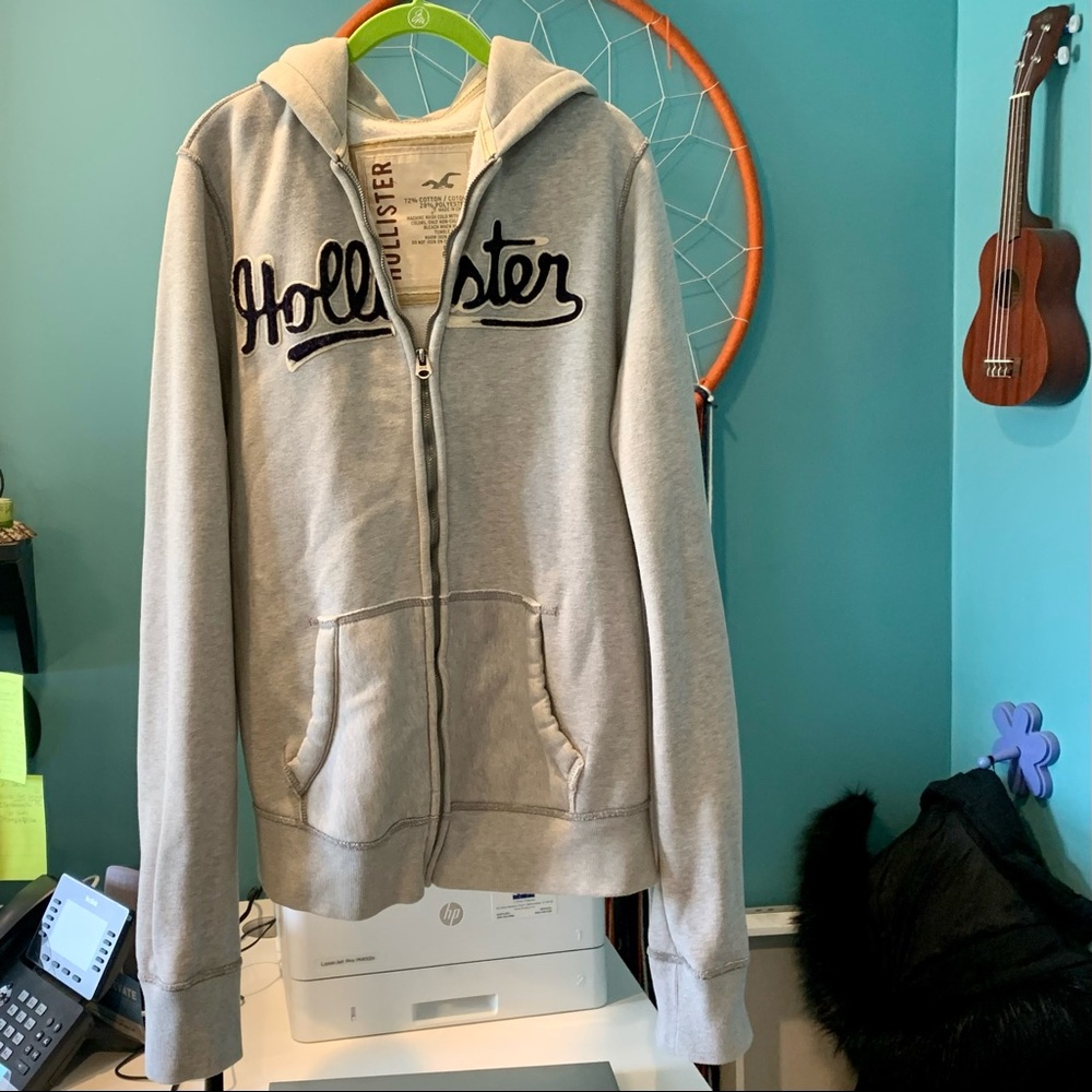 Hollister full zip hoodie